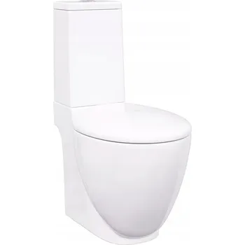 Obraz Moderní keramická toaleta s mechanismem tichého zavírání, bílá, 39x6