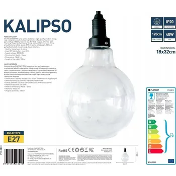 Závěsné svítidlo KALIPSO E27 18x32cm