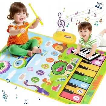 Obraz HUDEBNÍ TANEČNÍ PODLOŽKA PRO DĚTI INTERAKTIVNÍ 50x80 cm KLAVÍR