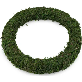 Mechový věnec Ø30 cm, barva zelená