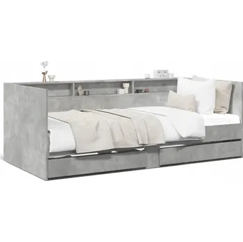 Postel Dřevěná postel G02V 200x200 šedá