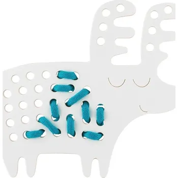 Dřevěná hračka Dřevěná Montessori provlékačka Sob Rudolf