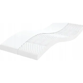 Matrace Matrace pěnová 7zónová, bílá, 90x200x10 cm, tvrdost 20 ILD, prodyšná