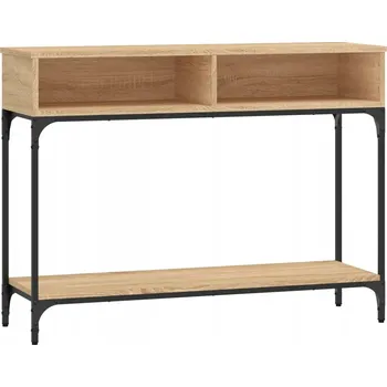 Konferenční stolek Konzolový stolek z dřevotřísky a kovu, dub sonoma