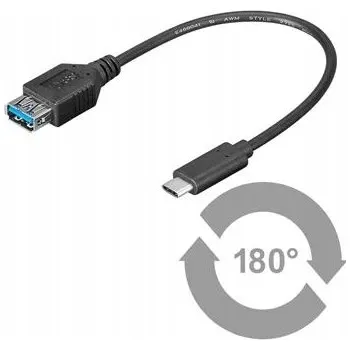 Datový kabel USB kabel PremiumCord KUR31-01, 0,2 m, černý