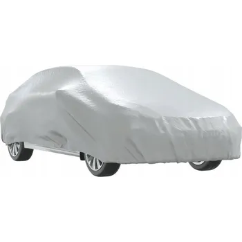 Plachta na motorové vozidlo Ochranná plachta na auto sedan XL, polyester 190T PU, stříbrná, 532 x 179 x 130 cm
