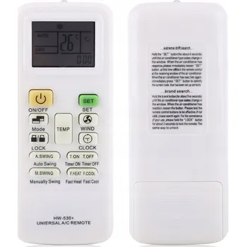 Dálkový ovladač DÁLKOVÝ OVLADAČ UNIVERZÁLNÍ KLIMATIZACE PRO KLIMATIZAČNÍ JEDNOTKY NÍZKÁ SPOTŘEBA ENERGIE BÍLÁ