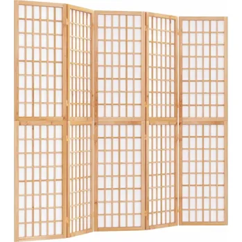 Paraván Paraván skládací japonský Shoji, světlé jedlové dřevo, 200 x 170 cm