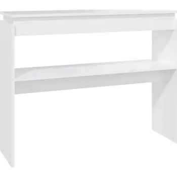 Konferenční stolek Konzolový stolek do předsíně, bílý, 102 x 30 x 80 cm