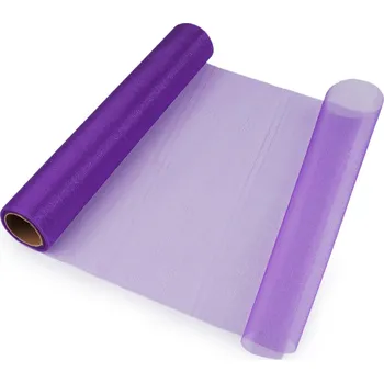 Organza střední lesk šíře 36 cm, střední, 34 fialová