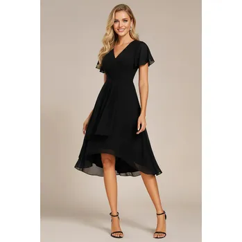 Dámské šaty EVER PRETTY Koktejlové Midi Šaty THALIA ČERNÉ Barva: Černá, Velikost: 38