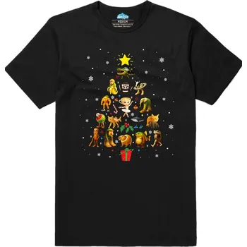 Pánské tričko Pánské tričko Vánoční Brainrot Stromeček (Velikost: S, Barva: Černá)