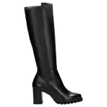 Černé Zateplené Kožené Kozačky Na Podpatku Wojas 7112481 39