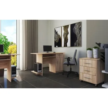 Pracovní stůl VEBER dub Sonoma pravé