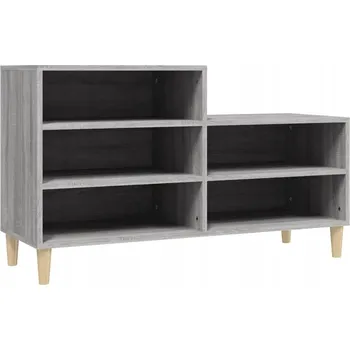 Botník Botník z materiálu na bázi dřeva, šedý dub sonoma, 102x36x60