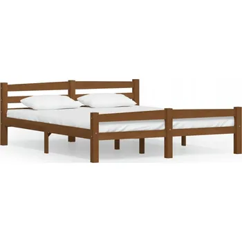 Postel Dřevěná manželská postel G02V 160x200 dub