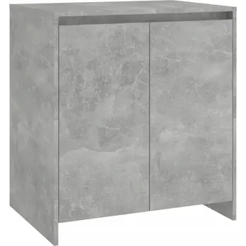 Koupelnový nábytek Boční skříňka z materiálu na bázi dřeva, šedá betonu, 70x41x75 cm