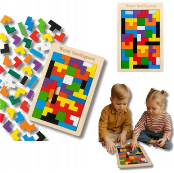 ostatní stavebnice Drewniane Stavebnice Konstrukcyjne Łamigłówka Puzzle Různé Barvy