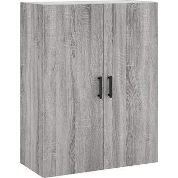 Noční stolek Závěsná noční stolek z dřevěného materiálu, šedý dub sonoma, 69,