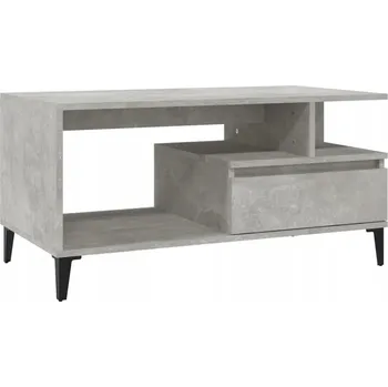 Konferenční stolek Konferenční stolek z dřevěného materiálu, kov, šedá betonu, 90x49x45 cm