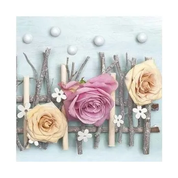 Papírový ubrousek Papírové ubrousky Delicate Flowers Composition, 33x33 cm, 20 ks