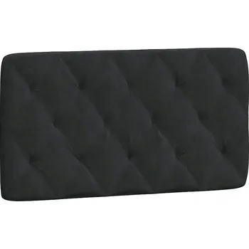 Polštář Sametový Polštář čelo s oporou, černý 102x6x48 cm