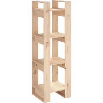 Knihovna Regál na knihy/přepážka, masivní borovicové dřevo, 41x35x125 cm
