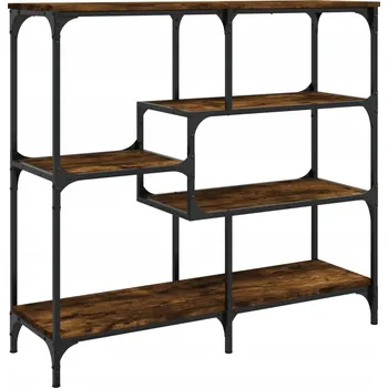 Konferenční stolek Konzolový stolek s nastavitelnými nožičkami, kouřový dub, 103x32x95 cm