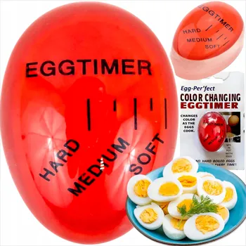 Kuchyňská minutka EGG TIMER Časovač na vaření vajec červená