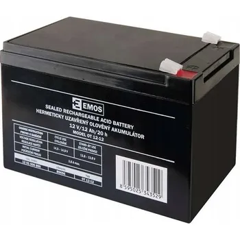 Záložní baterie Akumulátor AGM 12V 12Ah konektor 6,3 mm