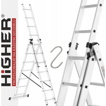 Žebřík Žebřík Higher hliníkový 3 x 21 do 150 kg