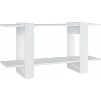 Knihovna Regál na knihy a multimédia, bílý, 100 x 30 x 51 cm