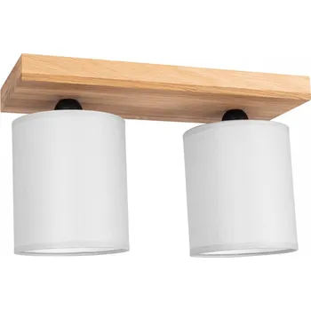 SPOT Light Stropní Svítidlo 2xE27 Max.25W Dub FSC, Šedá Stínidla