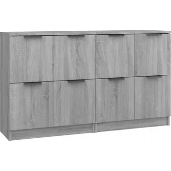 Komoda Multifunkční Skříňka Šedá Dub Sonoma 60x30x70 cm