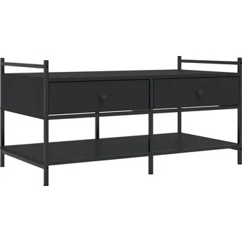 Konferenční stolek Konferenční stolek s nastavitelnými nožičkami, černý, 99x50x50 cm