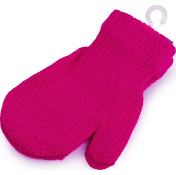 Rukavice Dětské pletené rukavice palčáky, barva 11 fialovorůž ost.