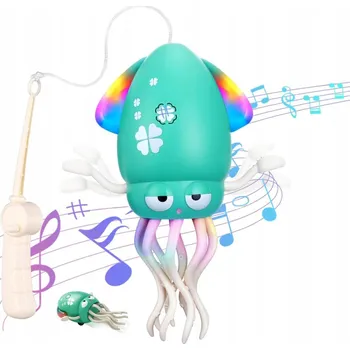 CHOBOTNICE Squid TANČÍCÍ KALAMÁR INTERAKTIVNÍ HRAČKA zelená