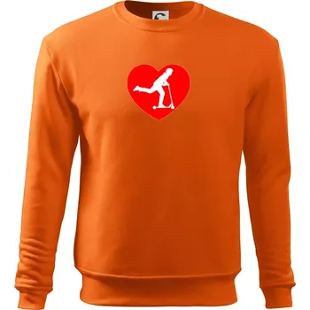 Pánská mikina Koloběžka srdce - Mikina Essential pánská - 3XL ( Oranžová )