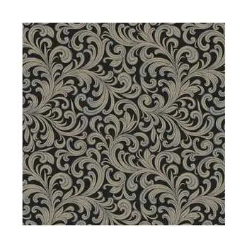 Papírový ubrousek Papírové ubrousky "Ornament", černé, zlaté, Maki, 33 cm, 12 ks