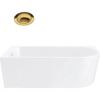 Vana VOLNĚ STOJÍCÍ ROHOVÁ VANA 160 KLIK ZLATÝ LESK CORSAN