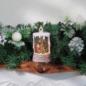 Vánoční dekorace Vánoce Vánoční lucerna MagicHome, plastová, 1xLED teplá bílá, 8x4x15 cm, 2xAAA