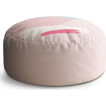 Taburet Sablio Taburet Circle Světlý vzor: 38x48 cm