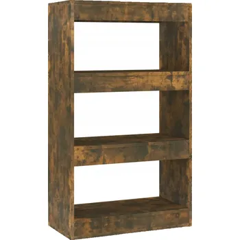 Knihovna Regál z dřevotřísky, kouřový dub, 60x30x103 cm