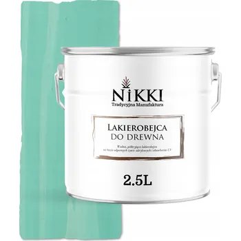 barva a nátěr na dřevo Lazurovací lak NIKKI 2,5 l modrá, zelená polomat