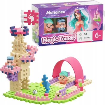 ostatní stavebnice Stavebnice Mini Waffle Princezna Kouzelná věž + 2 figurky Marioinex 905807