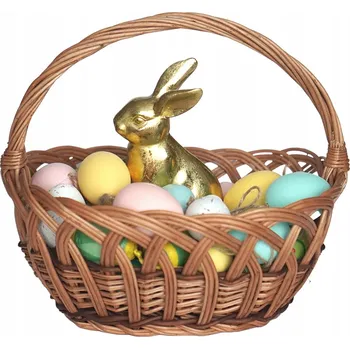 Malý proutěný velikonoční košík na svěcení