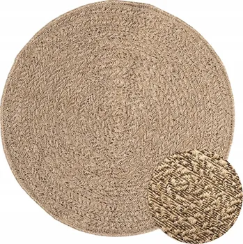 Koberec Koberec ZIZUR PP Odolný proti UV záření, Vzhled juty, Průměr 90 cm