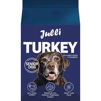 Krmivo pro psa JULLI Dog Grain Free Senior rich in fresh Turkey & Potato 100g