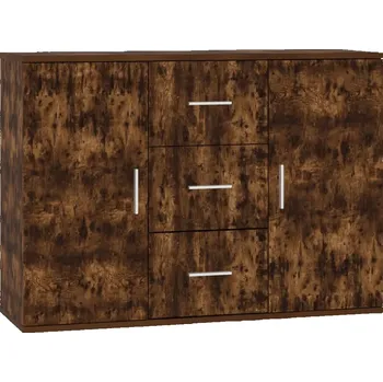 Komoda Skříňka z dřevotřísky, kouřový dub, 91x29,5x65 cm