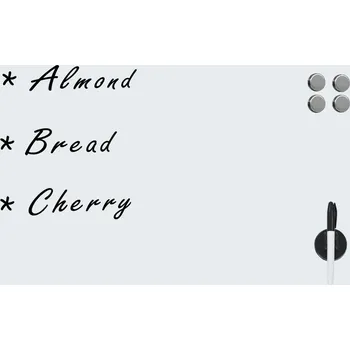 Kancelářský nábytek Magnetická skleněná tabule na zeď, 50 x 30 cm